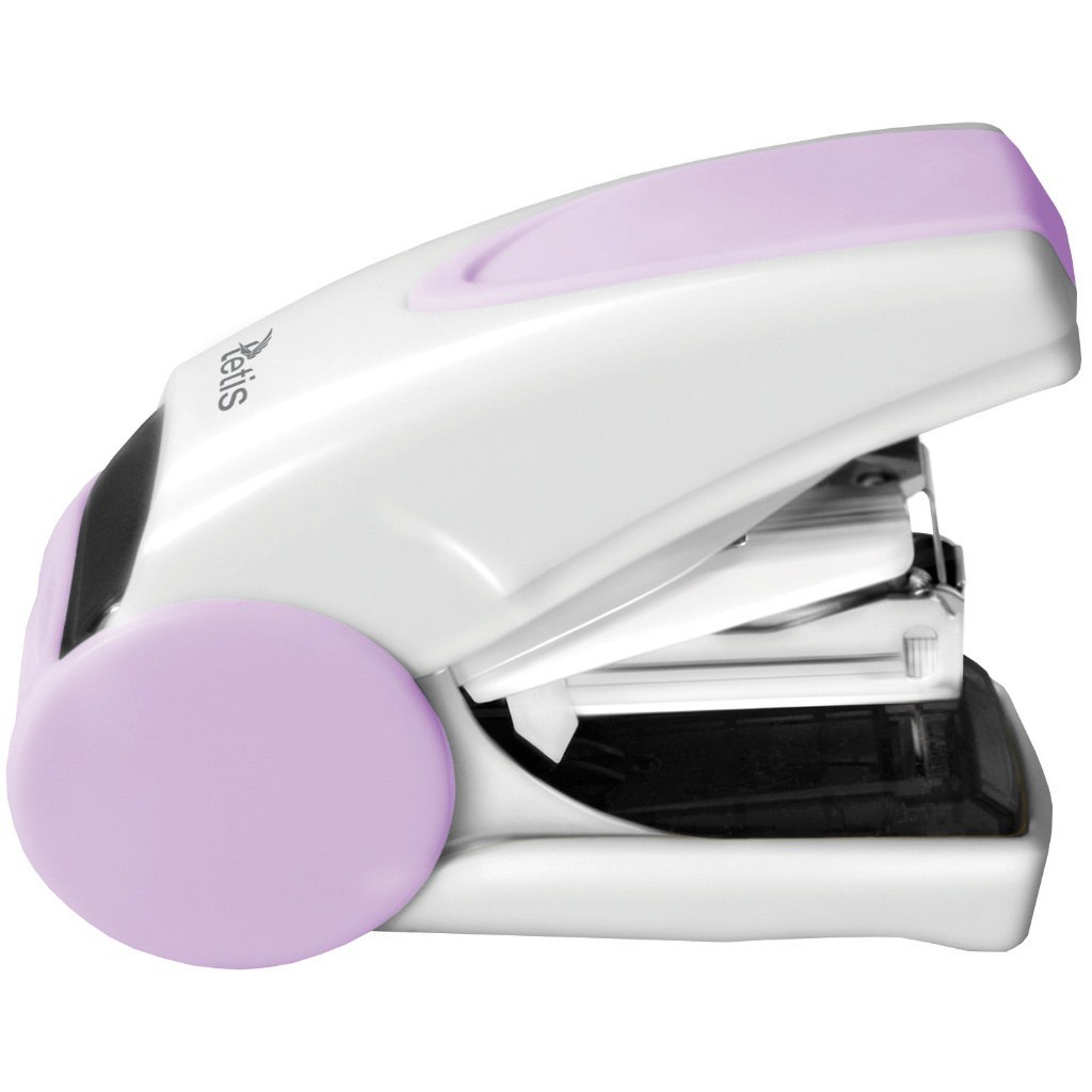 Mini zszywacz Tetis gv080 biało-fioletowy | espryciarze.pl |Kup od ręki!