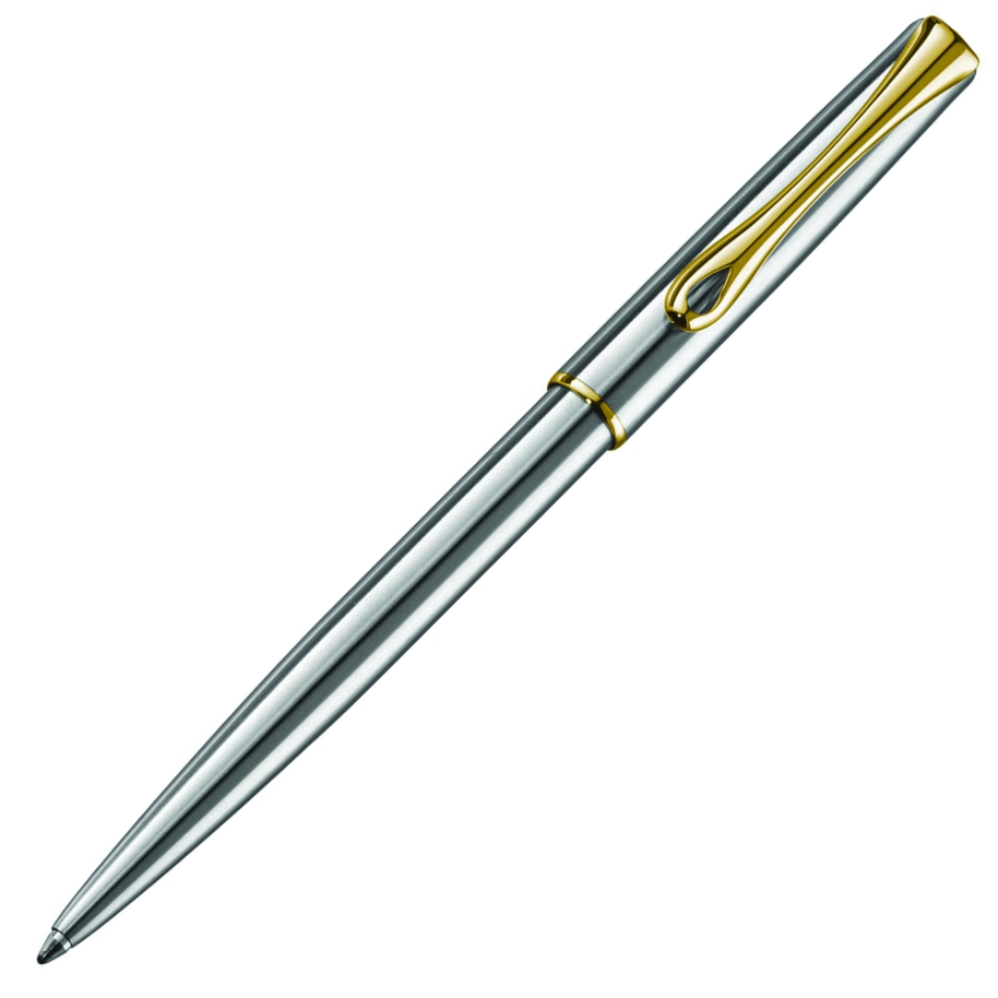 Ż-Długopis Diplomat traveller, stalowy-złoty | espryciarze.pl | Skorzystaj z wyjątkowej oferty
