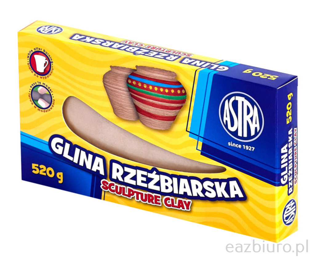 Glina rzeźbiarska naturalna 0,52 kg Astra | espryciarze.pl |Złap promocję!