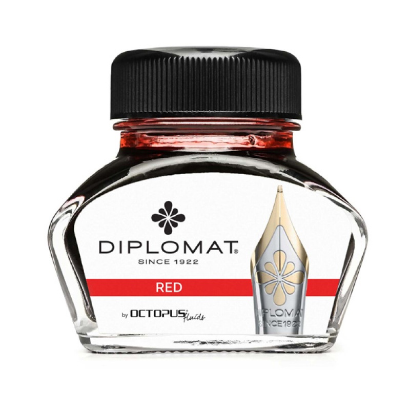 Ż-atrament do piór kałamarz Diplomat 30ml czerwony | espryciarze.pl | Kup teraz