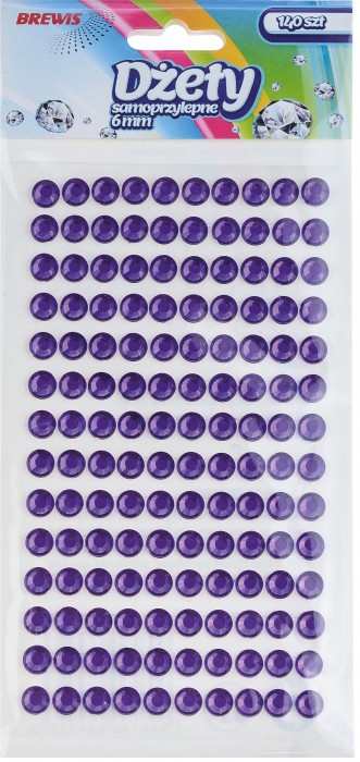 Dżety samoprzylepne Brewis 6 mm fioletowy | espryciarze.pl |Weź najlepszą cenę!