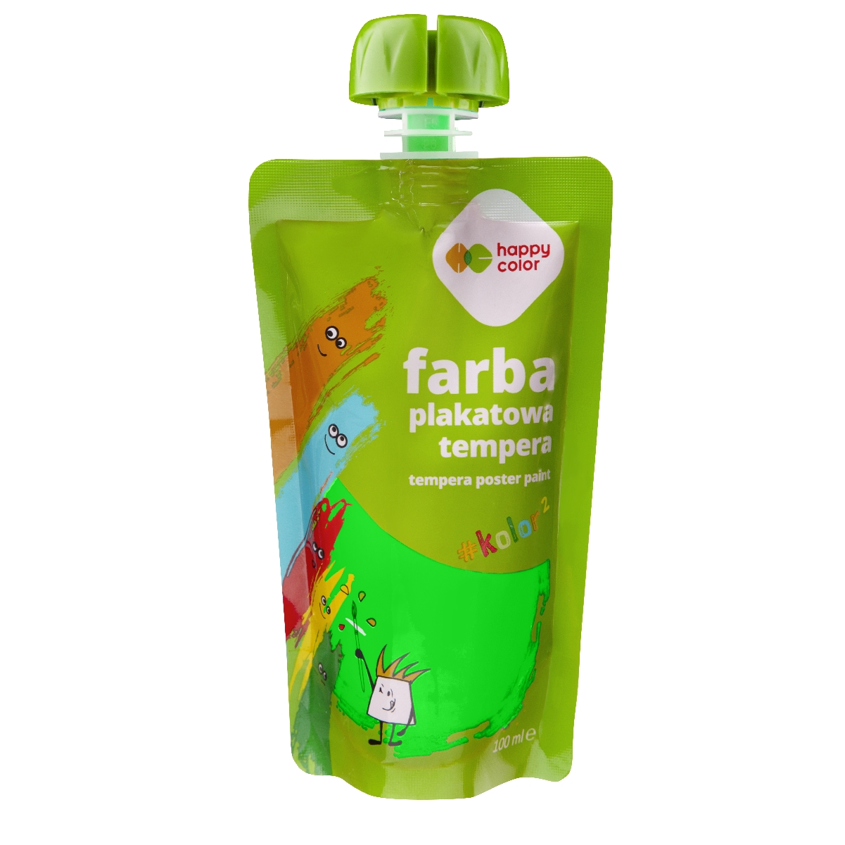 Farba plakatowa tempera w saszetce 100 ml neonowa zielona | espryciarze.pl |Zamów natychmiast!