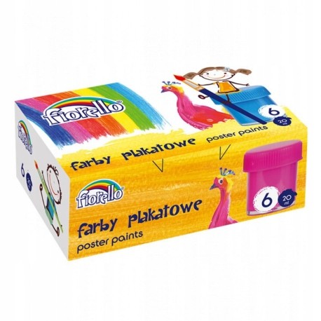 Farbki plakatowe 6 kolorów Fiorello | espryciarze.pl |Działaj teraz!